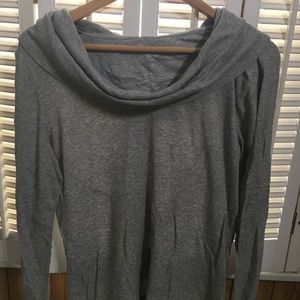 gap cowl neck thermal long sleeve shirt
